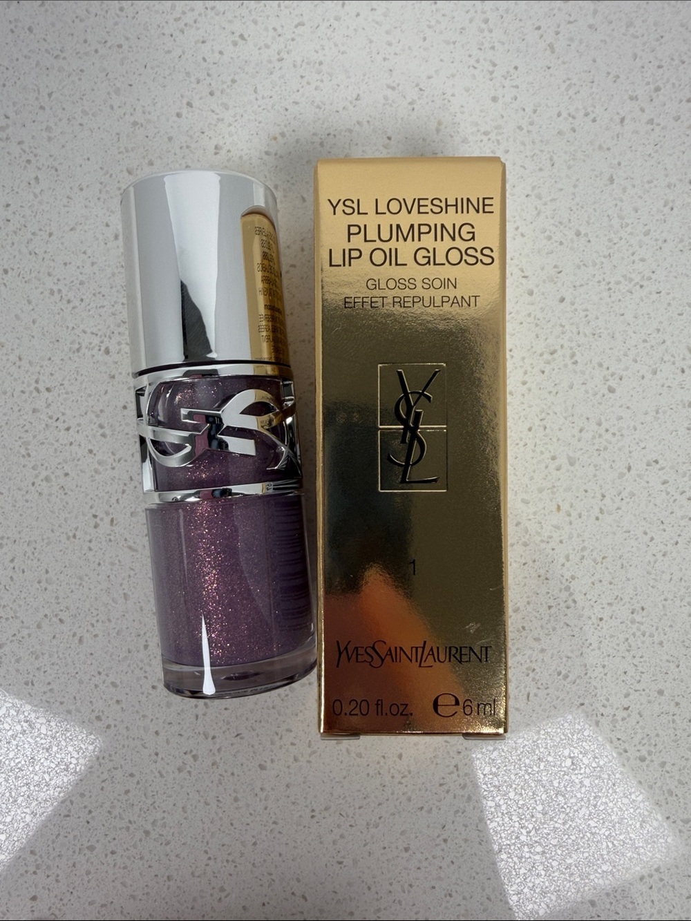 [MAKEUP] YSL Loveshine Plumping Lip Oil Gloss 01 Thunder Stealer BNIB - Picture 2 of 4